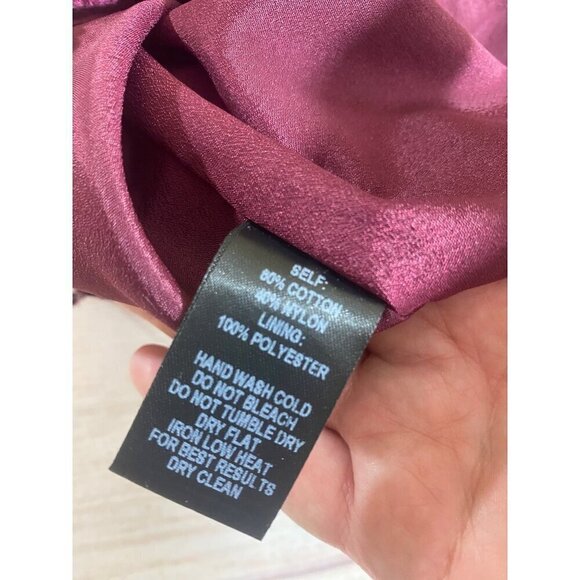 Lulu's Women's Burgandy Lace Bell Sleeve Long Sleeve Dress - Medium - Picture 15 of 16